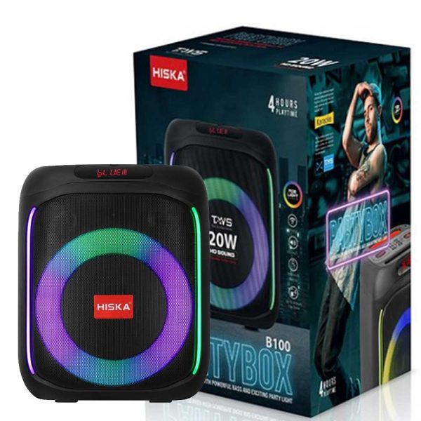 اسپیکر قابل حمل HISKA B100 مشکی